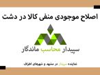 فیلم اصلاح موجودی منفی کالا در نرم افزار حسابداری فروشگاهی دشت 💚سپیدار محاسب ماندگار ، نمایندگی سپیدار و دشت مشهد📞05191008520💚